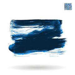 Brush stroke and texture. Grunge vector abstract hand - painted element. Underline and border design.