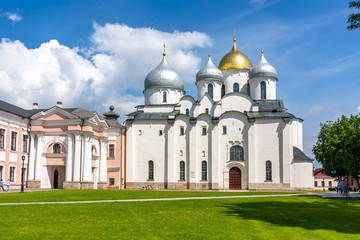 Fototapeta na wymiar Cathedral of St. Sophia, Veliky Novgorod, Russia