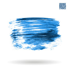 Brush stroke and texture. Grunge vector abstract hand - painted element. Underline and border design.