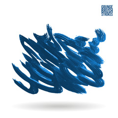 Brush stroke and texture. Grunge vector abstract hand - painted element. Underline and border design.