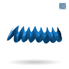 Brush stroke and texture. Grunge vector abstract hand - painted element. Underline and border design.