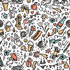 Doodle beer fest pattern