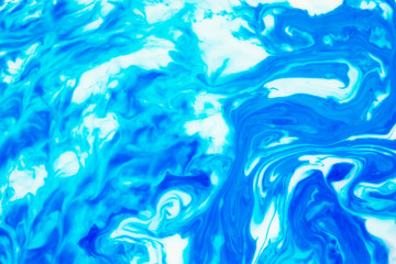 Fototapeta na wymiar Beautiful abstract painting is a painting technique Ebru .Turkish Ebru style on the water with acrylic paints wring wave.Stylish combination of luxury.Contemporary art marble liquid texture 