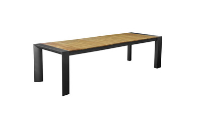 garden dining table on a white background