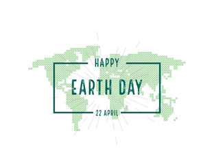 Earth day. Illustration for Happy earth day. Vector in flat style. 22 April.