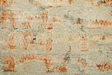 brick wall in cement. background texture