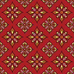 Abstract patterns Cross doodles color