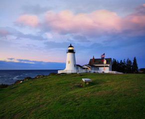 Fototapeta na wymiar Pemaquid Point Lighthouse