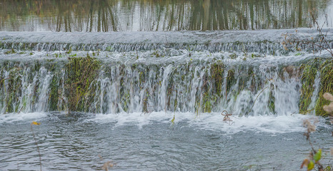 Waterfall on the river