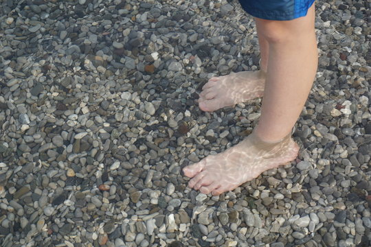 Pied dans l'eau
