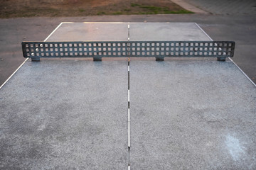 Fototapeta premium Table tennis outdoors