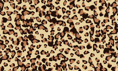 Leopard print design. Animal skin pattern.