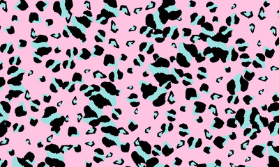 Leopard print design. Animal skin pattern.