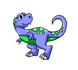 Adorable Blue T Rex