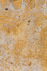Yellow Painted Old Concrete Wall