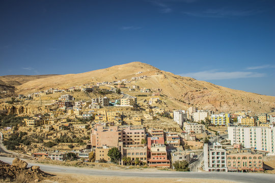 poor third world aerial Arabic city Middle East part of the world desert outdoor highland environment 