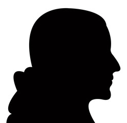 a woman head silhouette vector