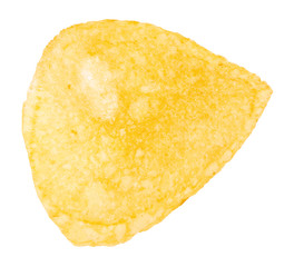 One potato chips isolated on a white background