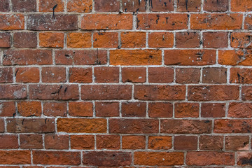 old red brick wall texture background