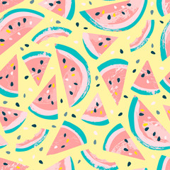Watermelon vector pattern