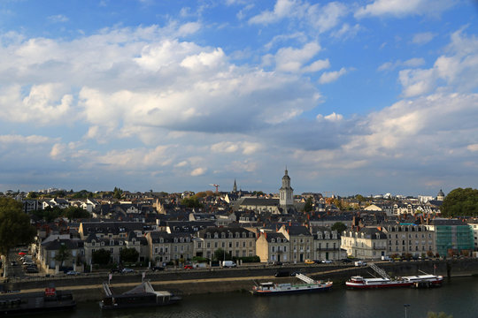View of Angers, Loire Valley, France
