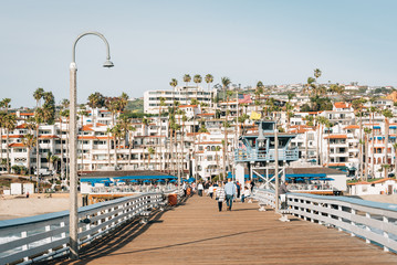 The pier in San Clemente, Orange County, California - obrazy, fototapety, plakaty
