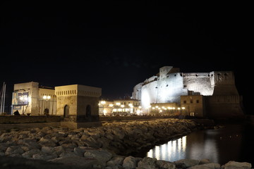 Panorama vista Castel dell'Ovo - Lungomare Napoli, Napoli, Italia	