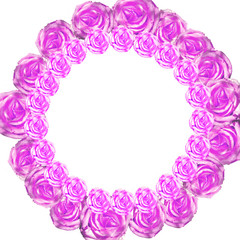 cute stylish branding mockup with violet roses