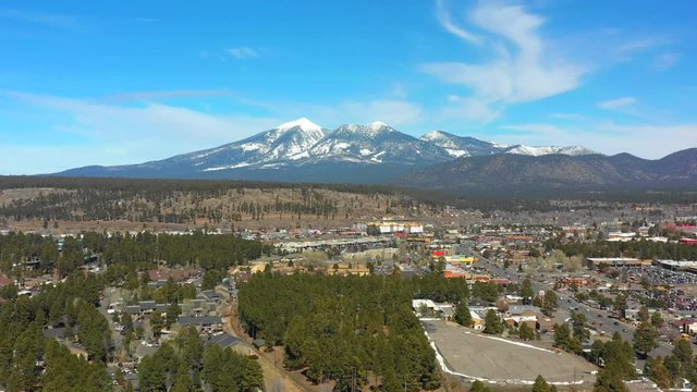 Aerial drone video Flagstaff Arizona 4k