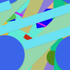 Flat material design - Creative vector trend seamless