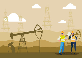 oil industry workers avatars characters