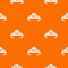 Tiara crown pattern vector orange for any web design best