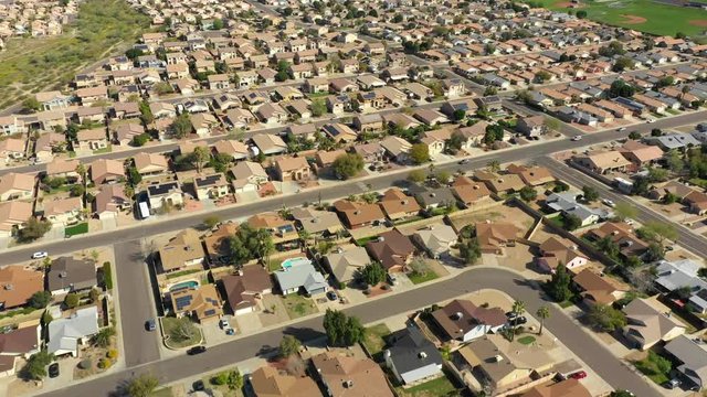 Aerial neighborhood drone tour