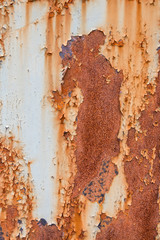  rust on the wall as a background