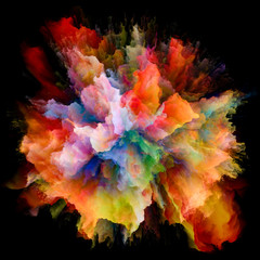 Metaphorical Colorful Paint Splash Explosion