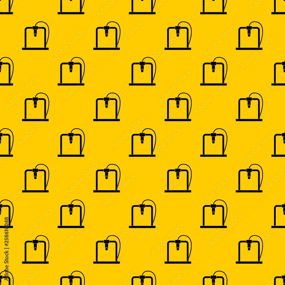 Aufkleber 3d printer frame pattern seamless vector repeat geometric yellow for any design