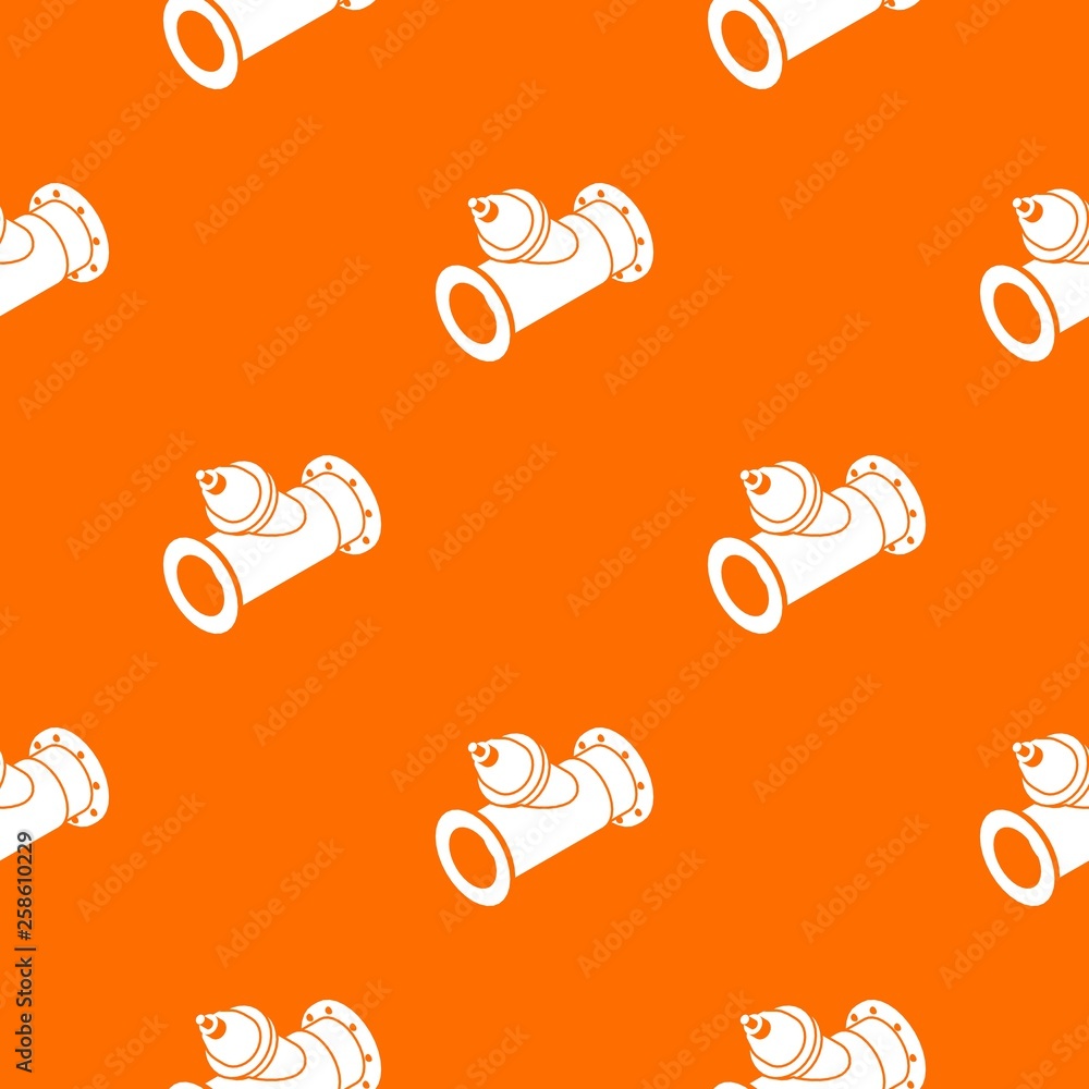 Poster without tap pipe pattern vector orange for any web design best