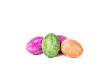 Easter eggs isolated on white background