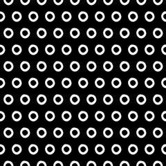 Abstract polka dot pattern with hand drawn dots. Cute vector black and white polka dot pattern. Seamless monochrome polka dot pattern for fabric, wallpapers, wrapping paper, cards and web backgrounds.