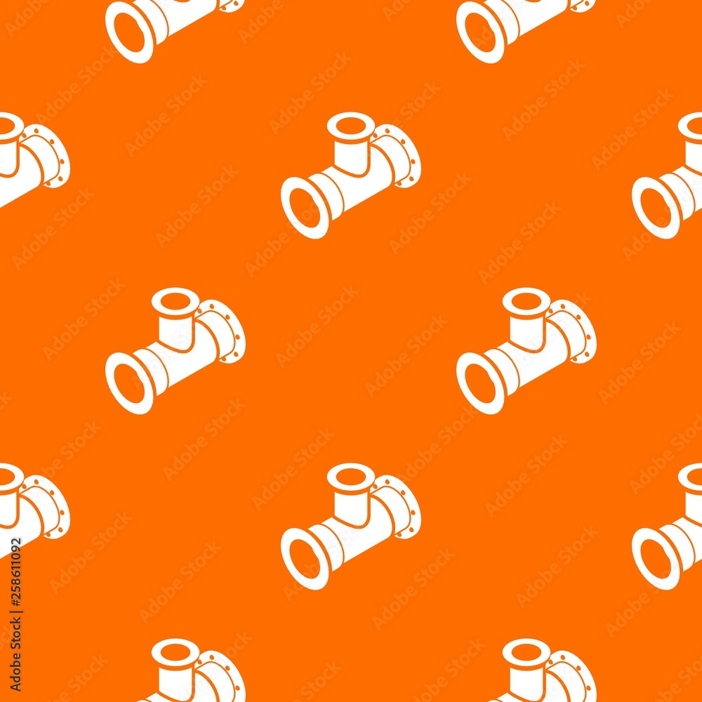 Poster tee pipe pattern vector orange for any web design best