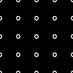 Abstract polka dot pattern with hand drawn dots. Cute vector black and white polka dot pattern. Seamless monochrome polka dot pattern for fabric, wallpapers, wrapping paper, cards and web backgrounds.