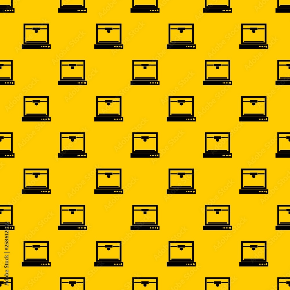 Poster 3d printer model pattern seamless vector repeat geometric yellow for any design