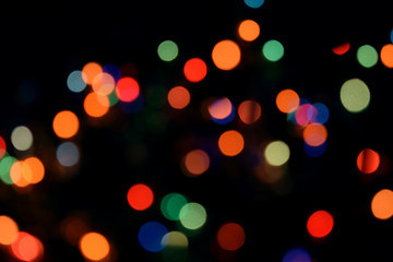 Bokeh light abstract background. Varicoloureds patches of light for background