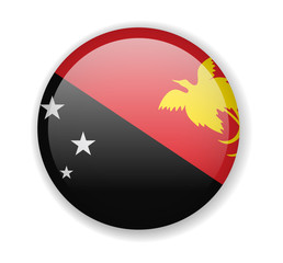 Papua New Guinea flag round bright icon on a white background