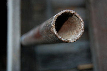 old rusty pipe - 258616420