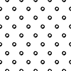 Abstract doodle pattern with hand drawn bubbles. Cute vector black and white doodle pattern. Seamless monochrome doodle pattern for fabric, wallpapers, wrapping paper, cards and web backgrounds.