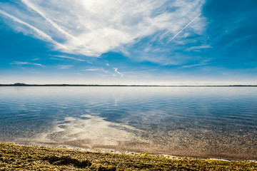 The largest lake in Latvia, the lake 