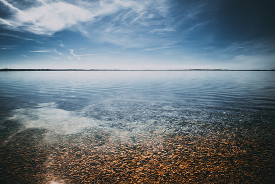 The largest lake in Latvia, the lake "Razna"