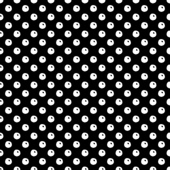Abstract polka dot pattern with hand drawn dots. Cute vector black and white polka dot pattern. Seamless monochrome polka dot pattern for fabric, wallpapers, wrapping paper, cards and web backgrounds.