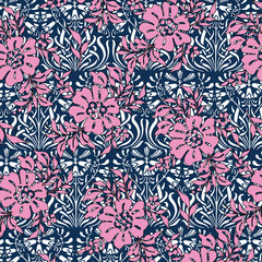 Floral background for textiles.